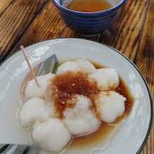 大根おろしの”力餅”