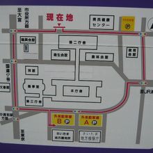 埼玉県民健康センター周辺の地図です。埼玉県庁の北側にあります