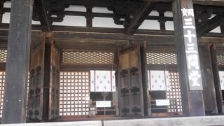 千手観音像がすごい迫力です。