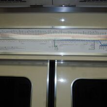 ドア上の山陽電気鉄道路線図