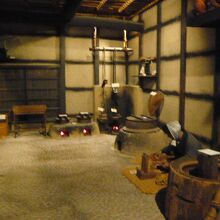 江戸時代の生活の様子を再現しているコーナーです。解り易いです