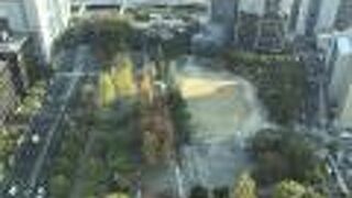 ルミナリエのメイン会場。　通常期は　普通の公園という印象です。