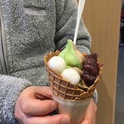 場所がわかりにくい。甘味は満足の味