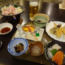 ビジネスプランの夕食の一例です。