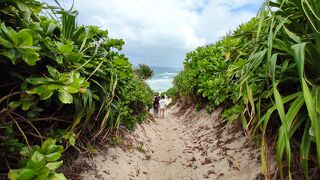 小ぶりなビーチ
