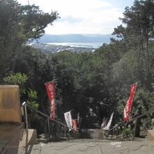 楼門からの和歌浦湾の眺望