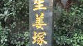 鳥居のすぐ横にありました