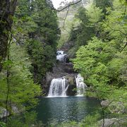 三段峡では最も落差の大きい滝です