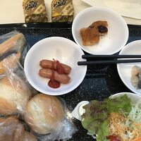 コロナ対策をされた朝食