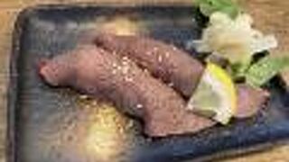 鮪刺身と石垣牛握りを泡盛で！