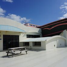 道の駅の２階は海の文化資料館 