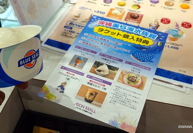 美ら海水族館の前売りチケット購入特典を利用しました