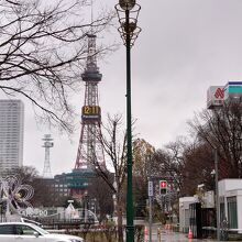 朝の札幌テレビ塔。夜はもっと綺麗です。