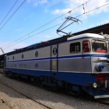 ブカレスト北駅に停車中の機関車