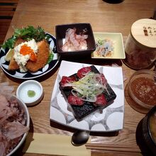 お肉と魚のセット