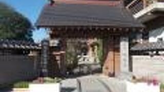 前橋城の南東にある寺町の中にある寺の一つです。