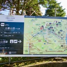 案内表示が大きくてわかりやすい