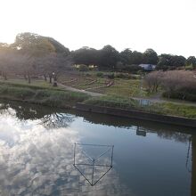 鶴生田川越しの景観です。