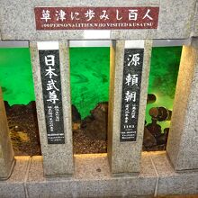 草津温泉ゆかりの百人の一人が頼朝です