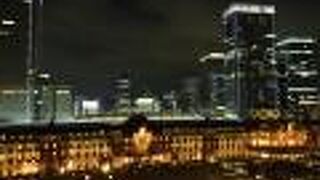 東京駅の夜景のスポット