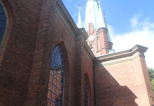 ストックホルム中央駅の近いところにある教会