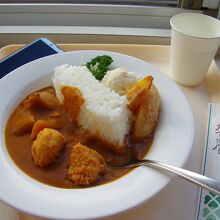 黒部ダムレストハウスでダムカレーを食す