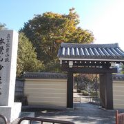 大國魂神社の南に広がり静かな場所にあります。