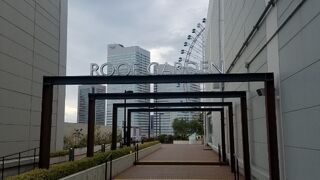 屋上からのみなとみらいの光景が新鮮