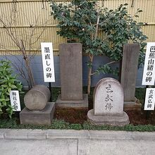 芭蕉由緒関連の石碑