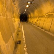 怖いトンネル。バスも通ります