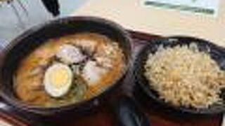 仮設ターミナルで熊本らーめん