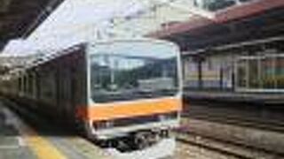 通勤客、通学客で混んでいました。