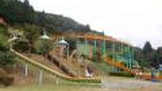 長いローラーすべり台！楽しい！