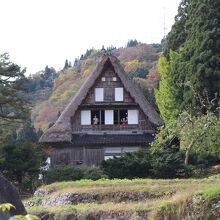 内部に入れる合掌造りのお宅