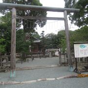 柳川の立派な神社です