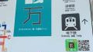 なんばの地下にある