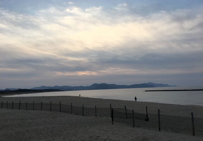 名前の通り、夕日がきれい