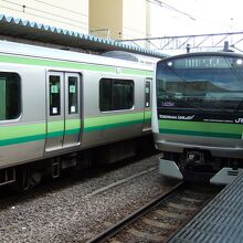 根岸線から直通してきた横浜線