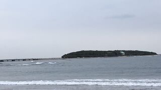 遠くから見た青島