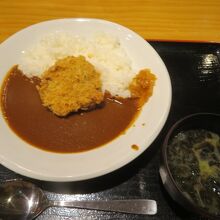 食べたカツカレーライス