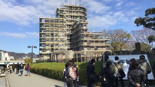 12/6知ってはいたけれど、足場でよく見えない