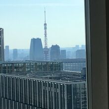 数キロの距離にある東京タワー