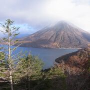 中禅寺湖を眺める