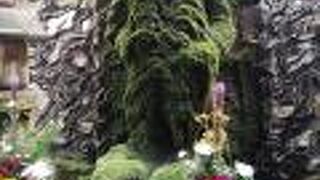 「夫婦善哉」や「月の法善寺横丁」でも有名な法善寺水掛不動です