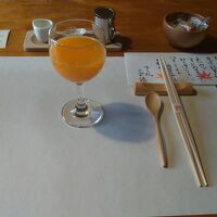 朝食はみかんジュースからスタート