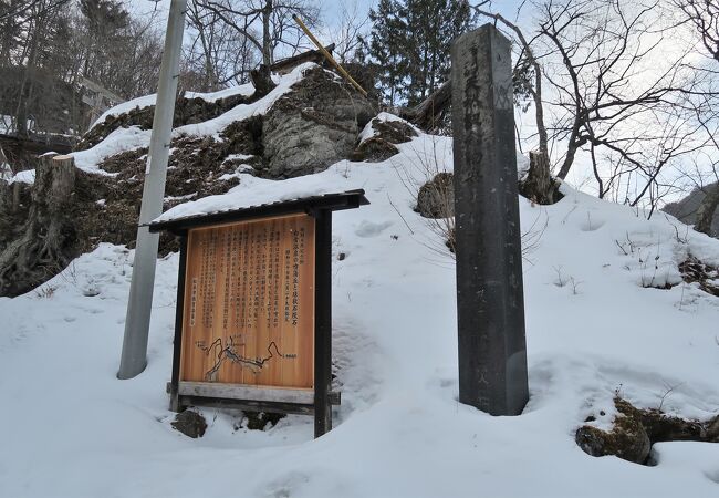 雪に埋もれていた