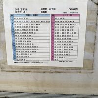 広島駅方面時刻表。