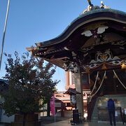 高台の神社