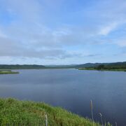 国道38号線沿いに広がる湿地帯