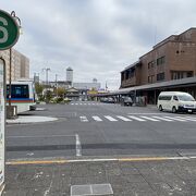 八幡堀、八幡山ロープウェイへ駅前からバスで